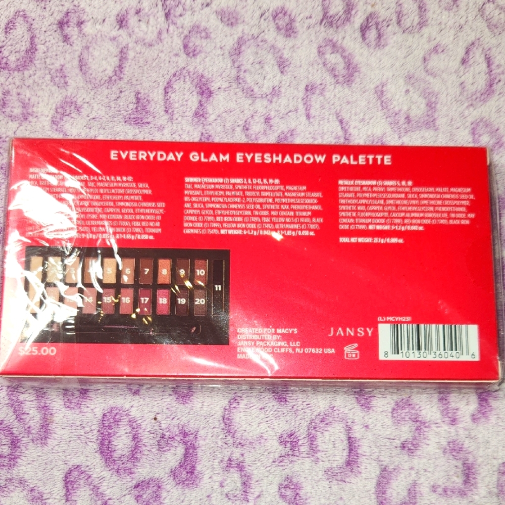 Everyday Glam Eyeshadow Palette 20 Color Essential Makeup Set NWT - Picture 4 of 9